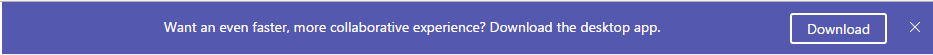 Microsoft Teams Desktop Download Prompt